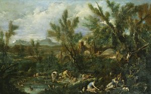 Landschaft mit Geschirrspülern