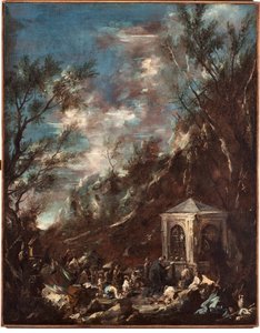 Pilgerreise. Gemälde von Alessandro Magnasco genannt il Lissandrino (1667-1749) von Alessandro Magnasco