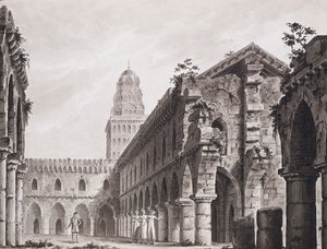 Bühnenbild für die Opera seria Le zingare dell