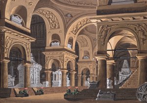 Bühnenbild für die Oper Castore e Polluce von Francesco Bianchi