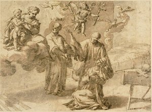 Vision der Heiligen Katharina von Siena von Alessandro Turchi