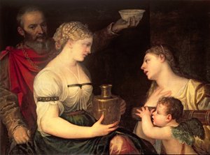 Allegorie des Ehelebens, die die Götter Vesta, Hymen, Mars und Venus darstellt von Alessandro Varotari