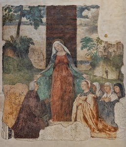 Unsere Liebe Frau der Barmherzigkeit und der selige Isnardo da Chiampo von Alessandro Verla