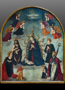 Madonna und Kind mit Heiligen