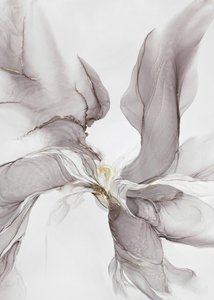 Ätherischer Grau-Gold-Fluss