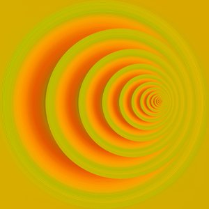 Unterirdischer Pfad (orange) II von Alex Caminker