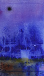 Abstrakte Mondlichtstadt von Alex Walsh