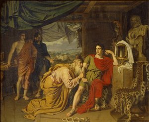 Priamos bittet weinend Achilles um Hektors Leichnam, 1824