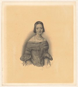 Porträt von Antoinette Marie Henriette Jeanne Reigersman, Ehefrau von Jonkheer Mr Pieter van den Brandeler von Alexander Cesar August Valois (signed by artist)