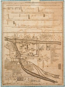 Stadt und Umgebung von Sirengampatanne oder Seringapatnam, aufgenommen auf Wunsch von Mr. Robert Adams, Chirurg, von Alexander Cesars LeGou 1775 von Alexander Dalrymple