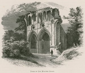 Dryburgh Abbey, Grab von Sir Walter Scott von Alexander Francis Lydon
