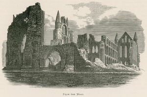 Whitby Abbey, von Westen von Alexander Francis Lydon