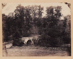 Burnside-Brücke, über den Antietam Creek, Maryland, aus Gardners Skizzenbuch des Bürgerkriegs