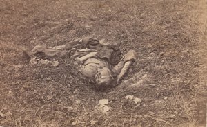 Konföderierter Soldat [auf dem Schlachtfeld bei Antietam], September 1862 von Alexander Gardner