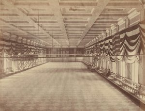 [Innenansicht des Ballsaals für Lincolns zweiten Inaugurationsball], März 1865