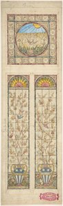 Entwurf für ein Buntglasfenster, 1866-92