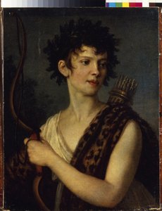 Porträt der Schauspielerin und Balletttänzerin Evgenia Kolosova (1782-1869)