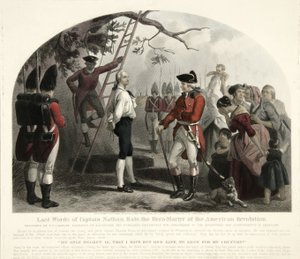 Letzte Worte von Captain Nathan Hale?, veröffentlicht 1858