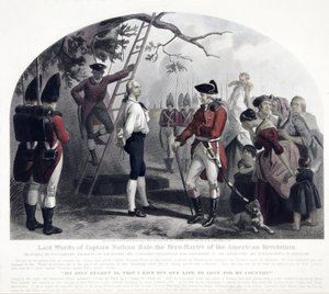 Letzte Worte von Captain Nathan Hale, veröffentlicht 1858 von Alexander Hay Ritchie