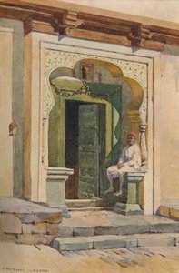 Ein Türrahmen, Poona, um 1880 von Alexander Henry Hallam Murray