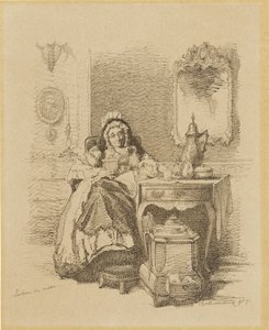 Lesende alte Dame von Alexander Hugo Bakker Korff
