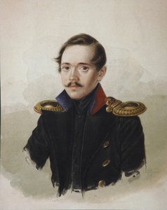 Porträt des Dichters Michail Lermontow 1814-1841, 1839
