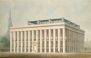 Vorschlag für das Astor House Park Hotel, New York Perspektive, ca. 1830-34
