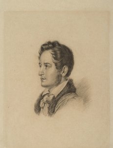 Porträt des Autors Alexander Herzen 1812-1870, ca. 1836