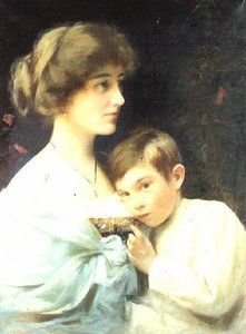 Porträt von Marian Harford und ihrem Sohn Stuart von Alexander M. Rossi