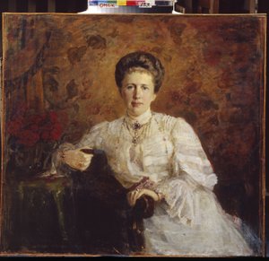 Porträt der Großfürstin Elizaveta Mavrikievna von Russland von Alexander Mikhaylovich Leontovsky