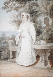 Porträt von María Isabella von Spanien 1789-1848, Königin der beiden Sizilien, 1825 von Alexander Pavlovich Briullov