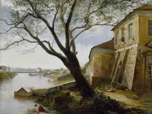 Über den Fluss Yauza in Moskau, 1860
