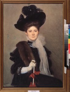 Porträt der Künstlerin Lyubov Gaush von Alexander Petrovich Sokolov
