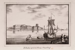 Die Akademie der Wissenschaften, Serie Ansichten von Sankt Petersburg, 1820er Jahre