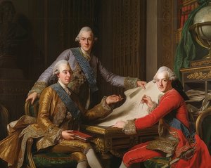 König Gustav III. von Schweden und seine Brüder