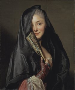 Die Dame mit dem Schleier von Alexander Roslin