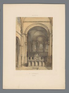 Innenraum der Sint-Servaasbasilika in Maastricht Monuments de Maestricht von Alexander Schaepkens