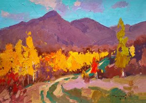 Herbstlicher Bergpfad von Alexander Shandor