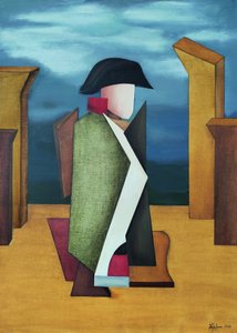 Abstrakte Militärfigur