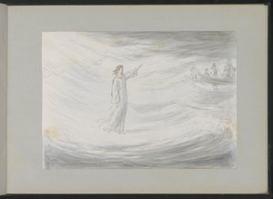 Christus geht auf dem Wasser von Alexander Ver Huell