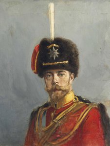 Porträt von Kaiser Nikolaus II von Alexander Vladimirovich Makovsky