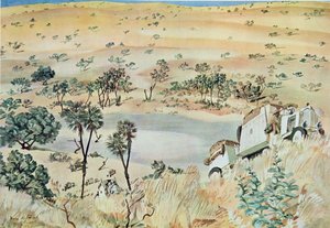 Am Ausgang eines Kpro (Cuvette) Region des Tehad, aus Dessins et Peintures d