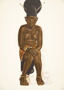 Napudre, Frau von Tuba (Niangara) Haut Ouelle, aus Dessins et Peintures d