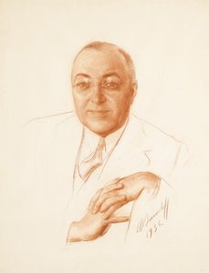 Porträt von Boris Alexandrowitsch Bachmetjew 1880-1951, 1935