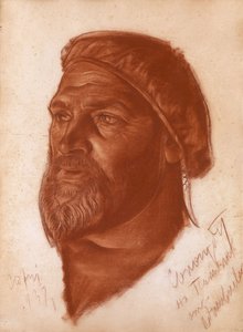 Porträt des Architekten Leonid Romanowitsch Sologub 1884-1956, 1933 von Alexander Yevgenyevich Yakovlev
