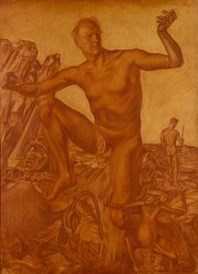Porträt des Sängers Fjodor Schaljapin 1873-1938, 1917