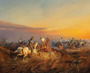Eine Szene aus der Ungarischen Revolution 1848-1849, ca. 1850