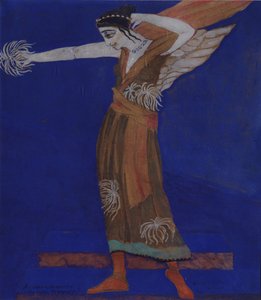 Kostümentwurf für das Stück Famira-kifared von I. Annensky, 1916 von Alexandra Alexandrowna Exter