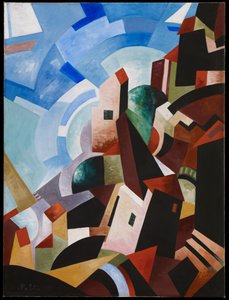 Italienische Stadt am Meer, ca. 1917