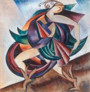 Figurine der Aufführung Moskau, Kamerny-Theater, 17. Mai 1921 von Alexandra Alexandrowna Exter